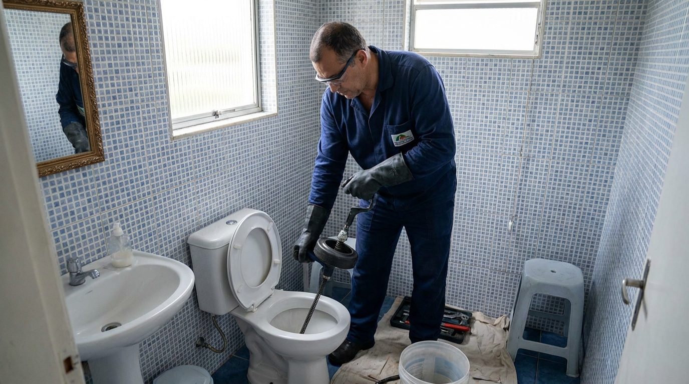 Desentupimento de vaso profissional em Barueri‑SP